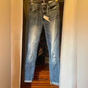 Brand new jeans, cropped skinny with rips, never worn